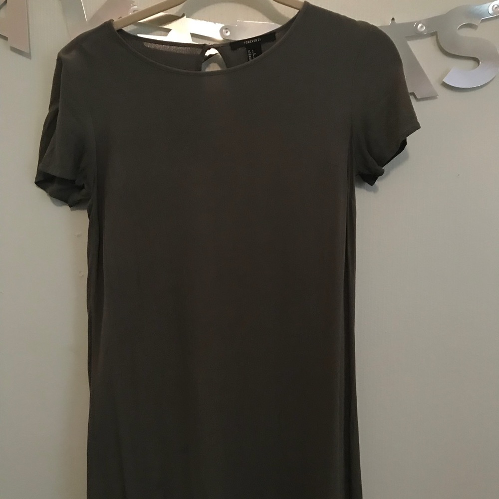 Forever 21 Olive Shift Dress/Tunic